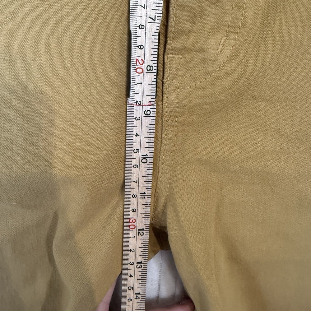 Madewell Jeans Women's Sz 24 Yellow Mustard Cotton Straight leg Pockets - Picture 5 of 16